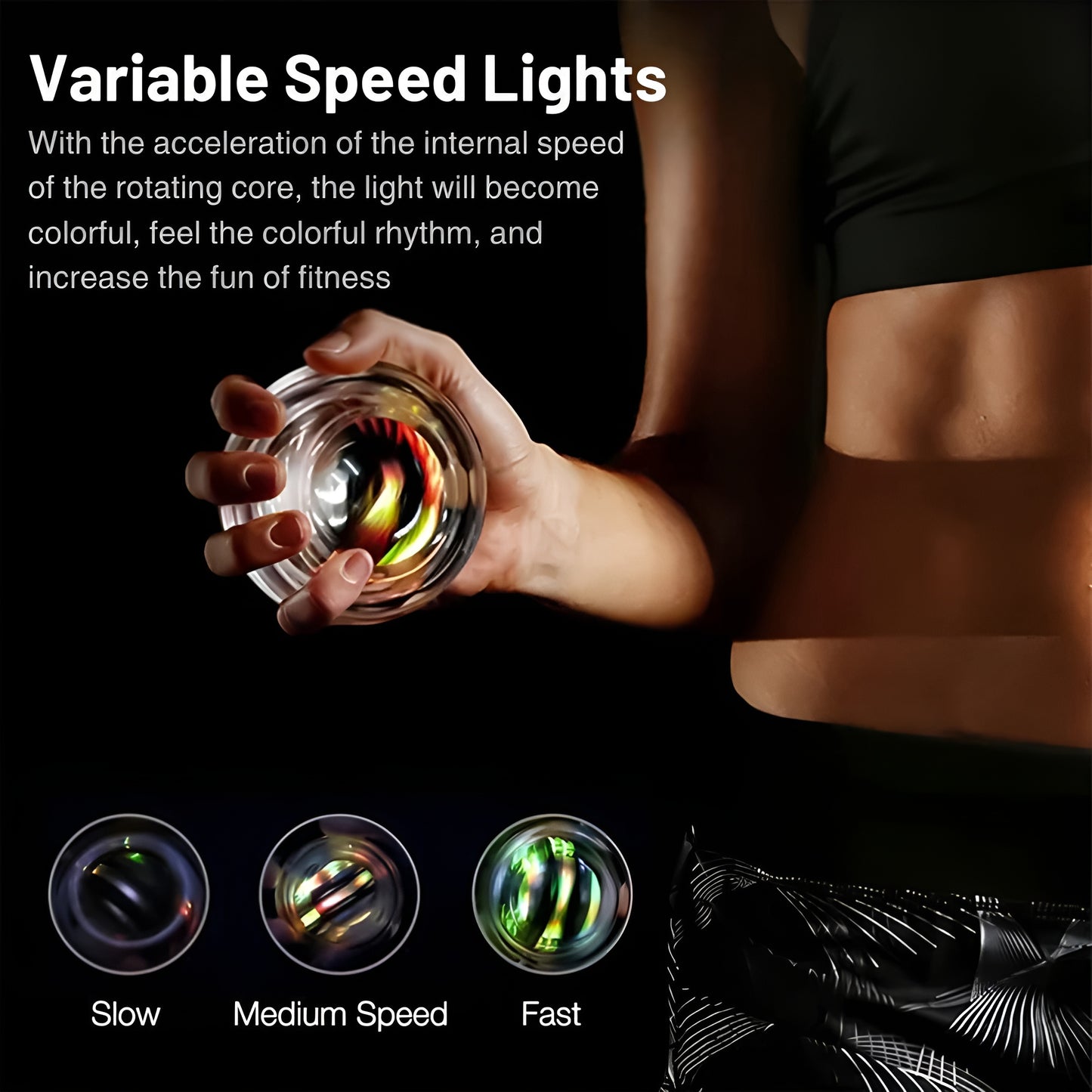 Gyro LED Power Ball Forearm Exerciser